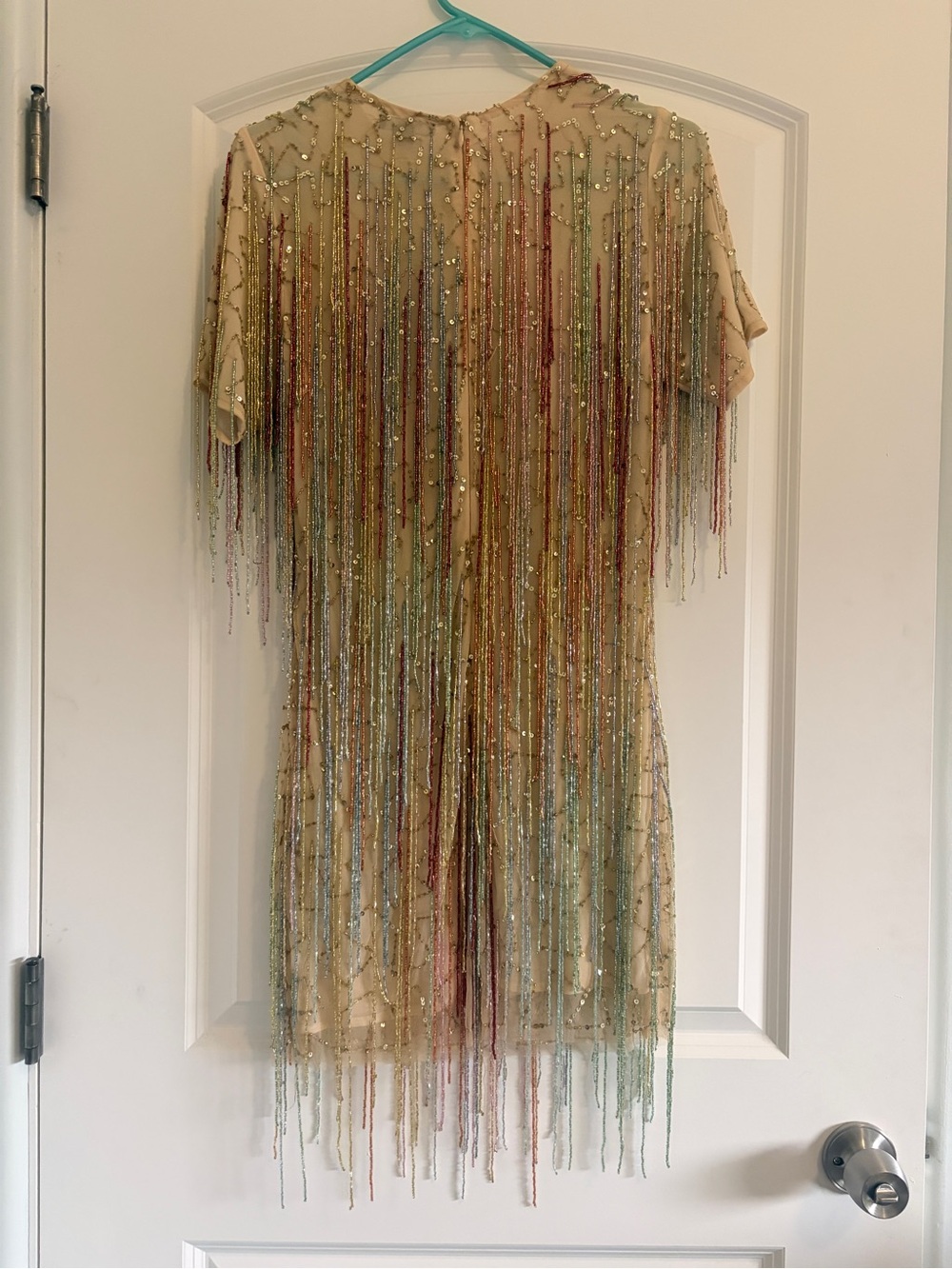 Nasty Gal Tassel Beaded Mini Shift Dress - Picture 9 of 11